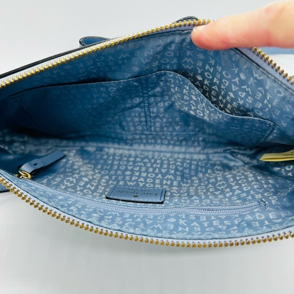 KATE SPADE DECLAN SAWYER STREET CROSSBODY BAG CLOUD COVER BLUE NWT - Picture 5 of 13